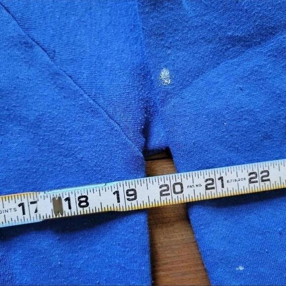 Vtg 70s HEALTHKNIT Plain Earthtone Paint Splatter Crewneck Sweatshirt S USA - Picture 3 of 4